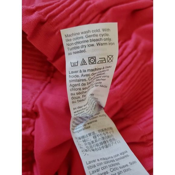 J Crew Mini Linen Skirt SZ 00 Scalloped Hem Elastic Waist Short NWT - Picture 6 of 7